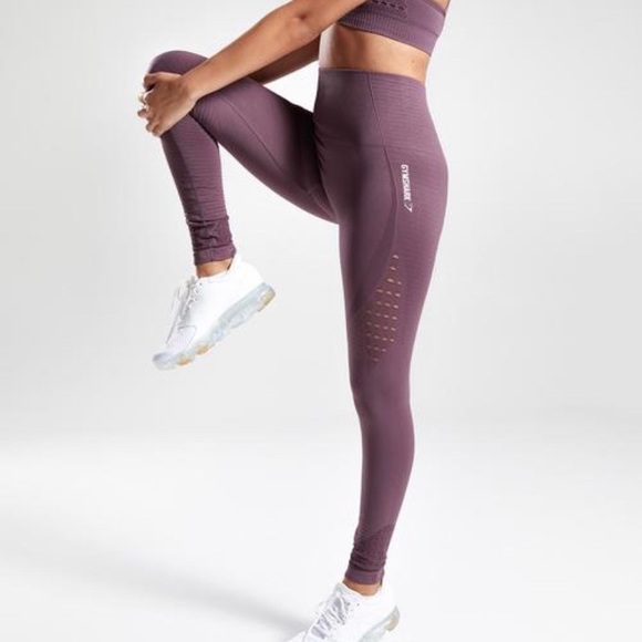 ❌SOLD❌Gym Shark plum energy seamless leggings - Picture 3 of 7